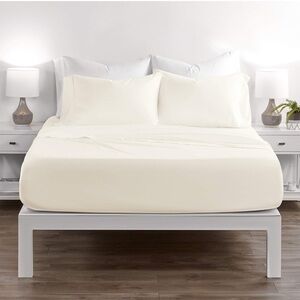 NWT Sleep Restoration Luxury Twin Bed Sheets with All-Natural Pure Aloe, Cream